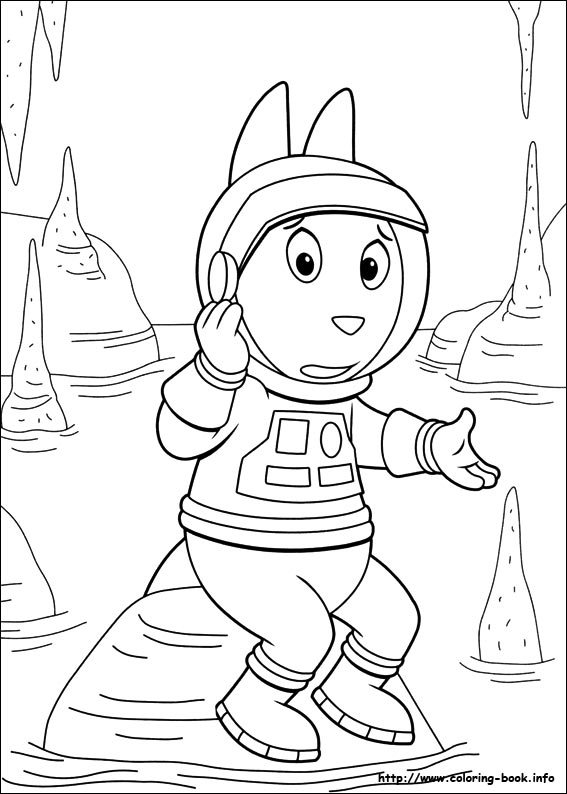 Plansa de colorat cu The Backyardigans 71 72